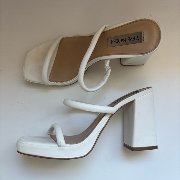 Steve Madden Women's Polly Heeled Sandal Sz 8M Defect - Picture 3 of 8